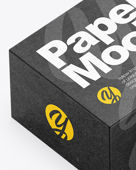 Download Kraft Box Mockup in Box Mockups on Yellow Images Object Mockups