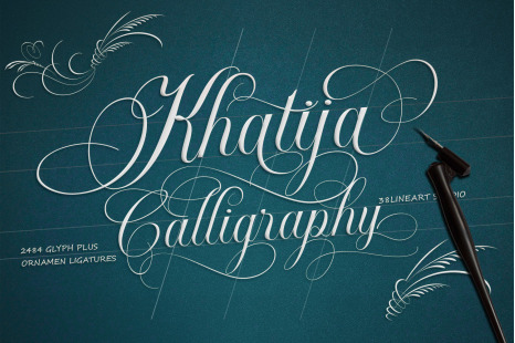 Khatija Calligraphy Font