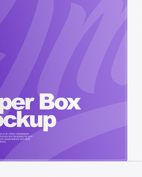 Paper Box Mockup PSD #6