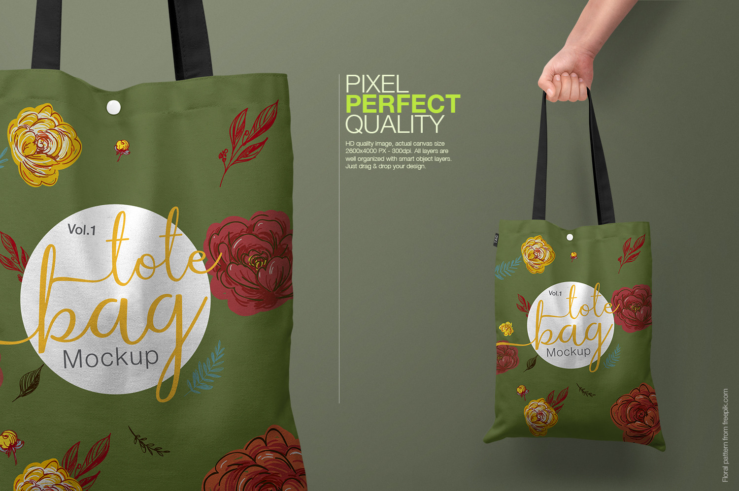 Download Black Tote Bag Mockup