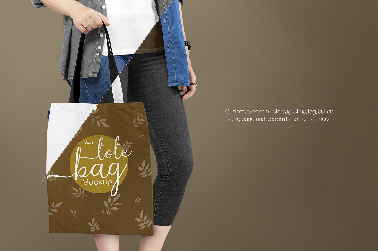 Download Tote Bag Mockup Vol 1 In Packaging Mockups On Yellow Images Creative Store PSD Mockup Templates