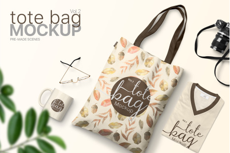 Download Tote Bag Mockups Vol 2 In Product Mockups On Yellow Images Creative Store