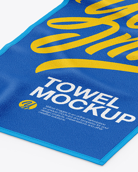 Beach Towel Mockup PSD #4