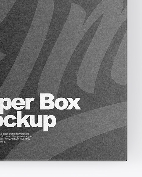 Kraft Box Mockup PSD #1