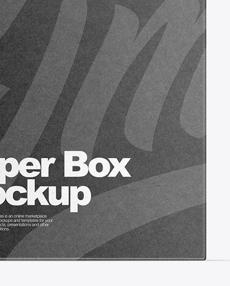 Kraft Box Mockup PSD #6