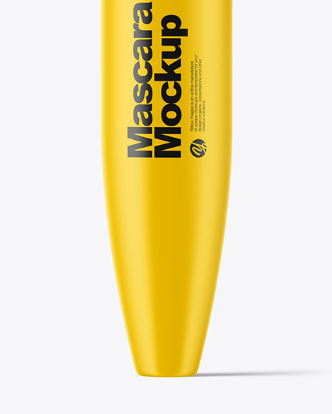 Download Matte Mascara Tube Mockup In Tube Mockups On Yellow Images Object Mockups