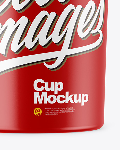 Matte Cup Mockup PSD #1