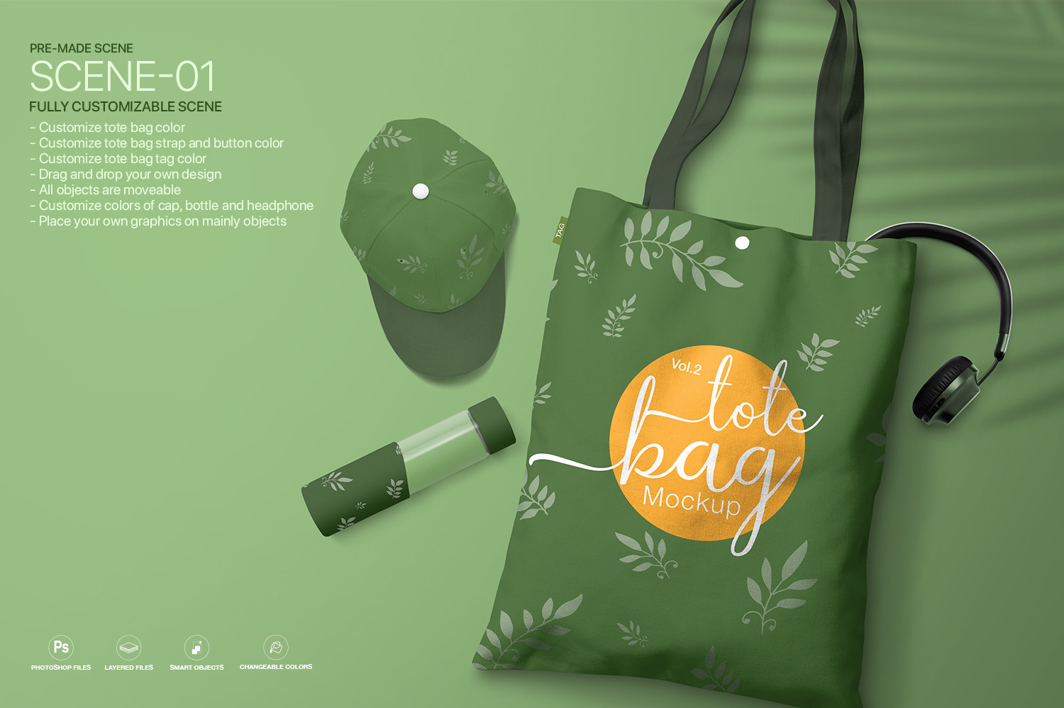 Download Tote Bag Mockup Bundle In Product Mockups On Yellow Images Creative Store PSD Mockup Templates