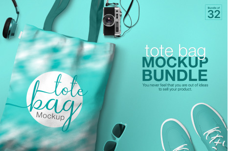 Download Free Tote Bag Mockup In Free On Yellow Images Creative Store PSD Mockup Templates