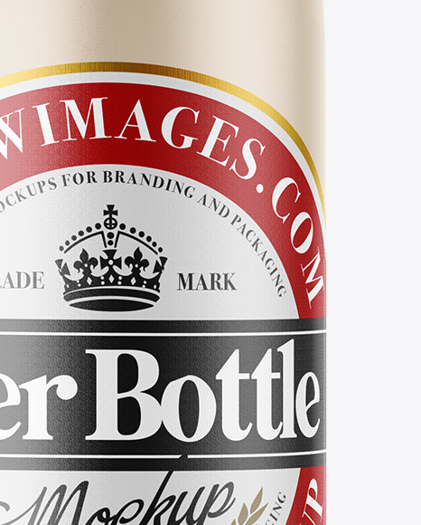 Ceramic Beer Bottle Mockup PSD #1