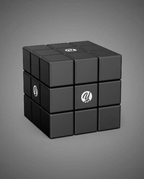 Download Matte Rubik's Cube Mockup in Stationery Mockups on Yellow ...