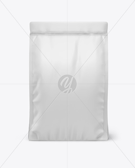 Glossy Food Bag Mockup In Bag Sack Mockups On Yellow Images Object Mockups