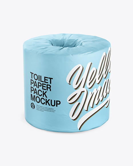 Download Toilet Tissue Pack Mockup in Packaging Mockups on Yellow ...