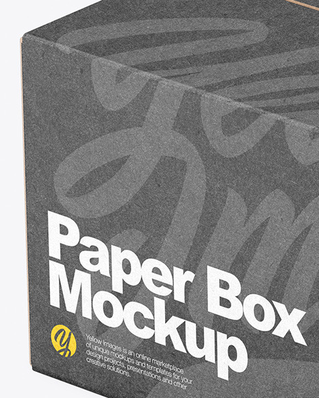 Kraft Box Mockup PSD #2