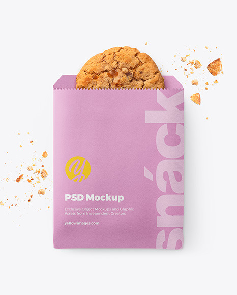 Download Paper Snack Pack Mockup In Packaging Mockups On Yellow Images Object Mockups PSD Mockup Templates