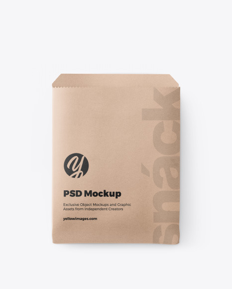 Download Paper Snack Pack Mockup In Packaging Mockups On Yellow Images Object Mockups PSD Mockup Templates