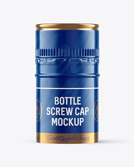 Glossy Screw Cap Mockup in Object Mockups on Yellow Images ...