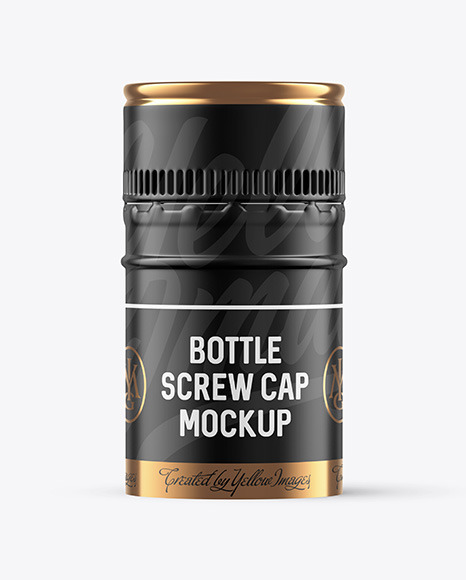 Matte Screw Cap Mockup PSD #2