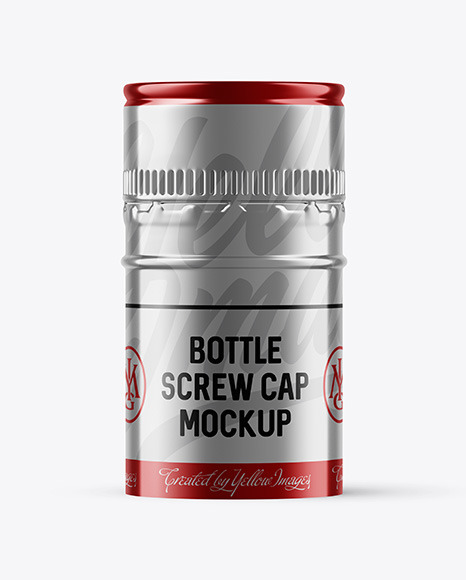 Metallic Screw Cap Mockup PSD #2