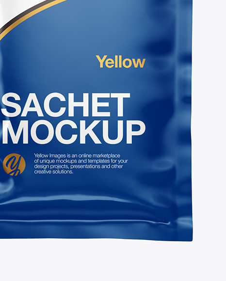 Glossy Sachet Mockup PSD #7