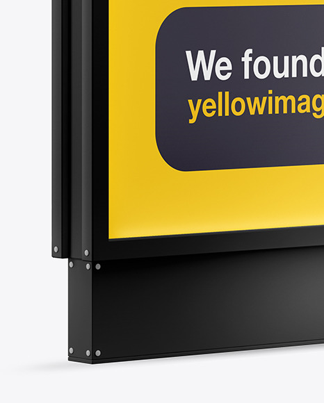 Download Citylight Poster Mockup In Indoor Advertising Mockups On Yellow Images Object Mockups PSD Mockup Templates