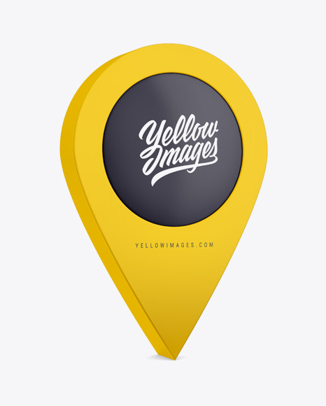 Matte Point Mockup In Outdoor Advertising Mockups On Yellow Images Object Mockups