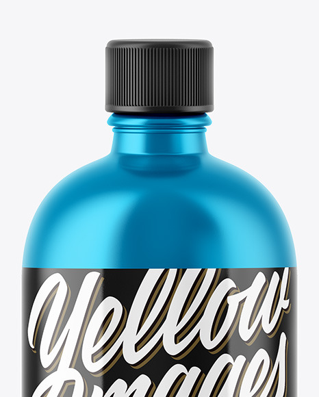 Metallic Bottle Mockup PSD #2