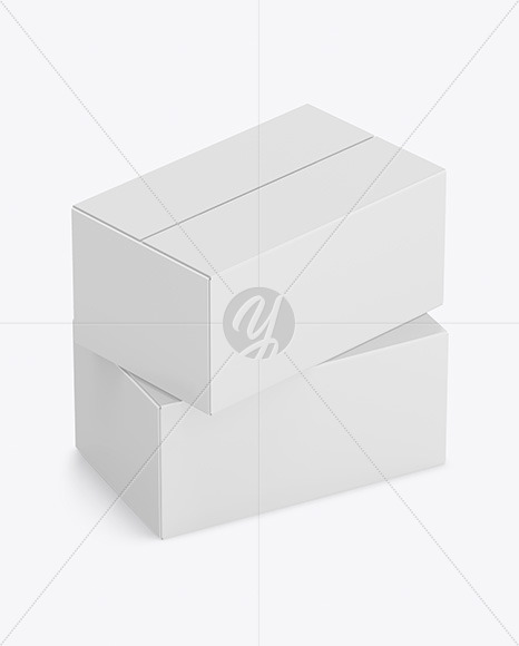 Two Paper Boxes Mockup