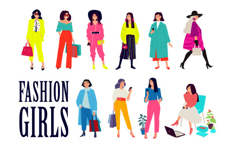 Modern fashion girls