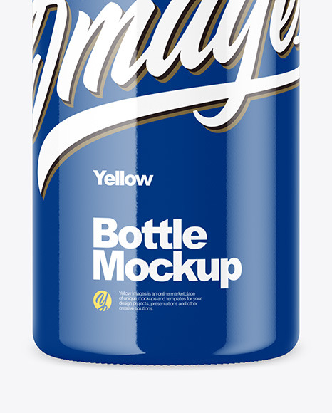 Glossy Bottle Mockup PSD #1