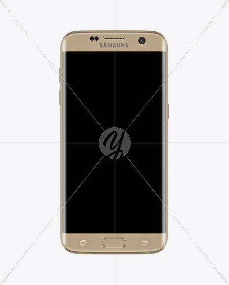 Gold Platinum Samsung Galaxy S7 Phone Mockup