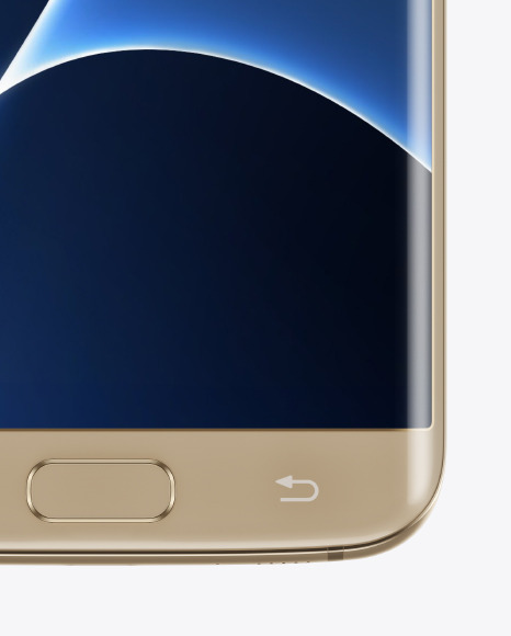 Gold Platinum Samsung Galaxy S7 Phone Mockup