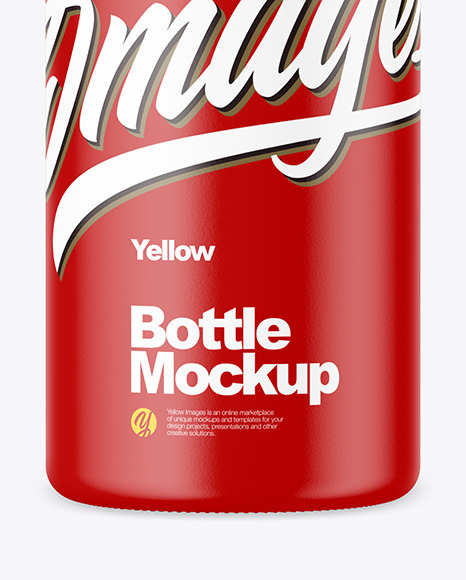 Matte Bottle Mockup PSD #1