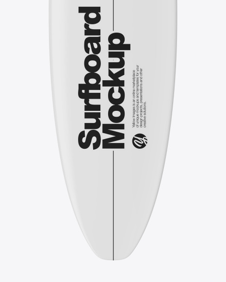 Download Surfboard Mockup Front View In Object Mockups On Yellow Images Object Mockups PSD Mockup Templates