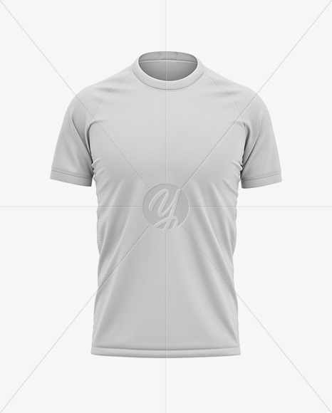 Download Men's Crew Neck Soccer Jersey Mockup - Front View Of ...