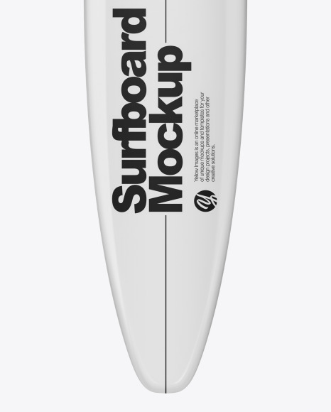 Download Surfboard Longboard Mockup Front View In Apparel Mockups On Yellow Images Object Mockups