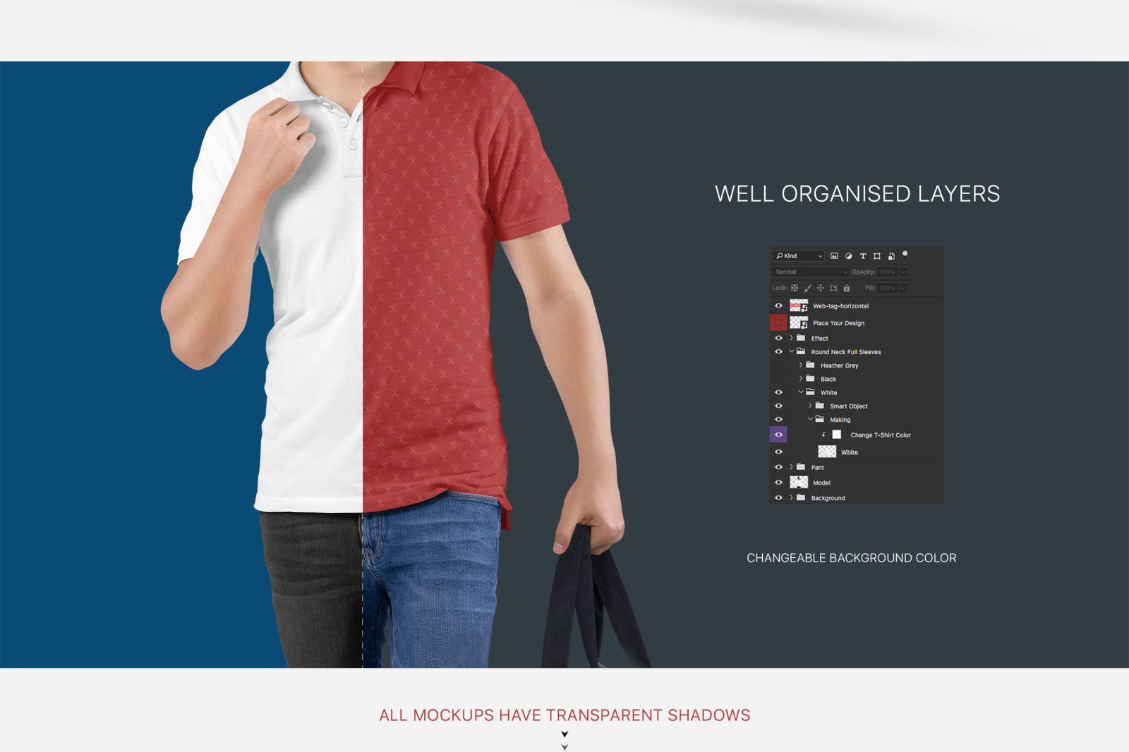 Download Men S Polo T Shirt Mockup Set In Apparel Mockups On Yellow Images Creative Store PSD Mockup Templates