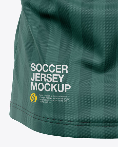 Download Men's Soccer Crew Neck Jersey Mockup - Back View in ...