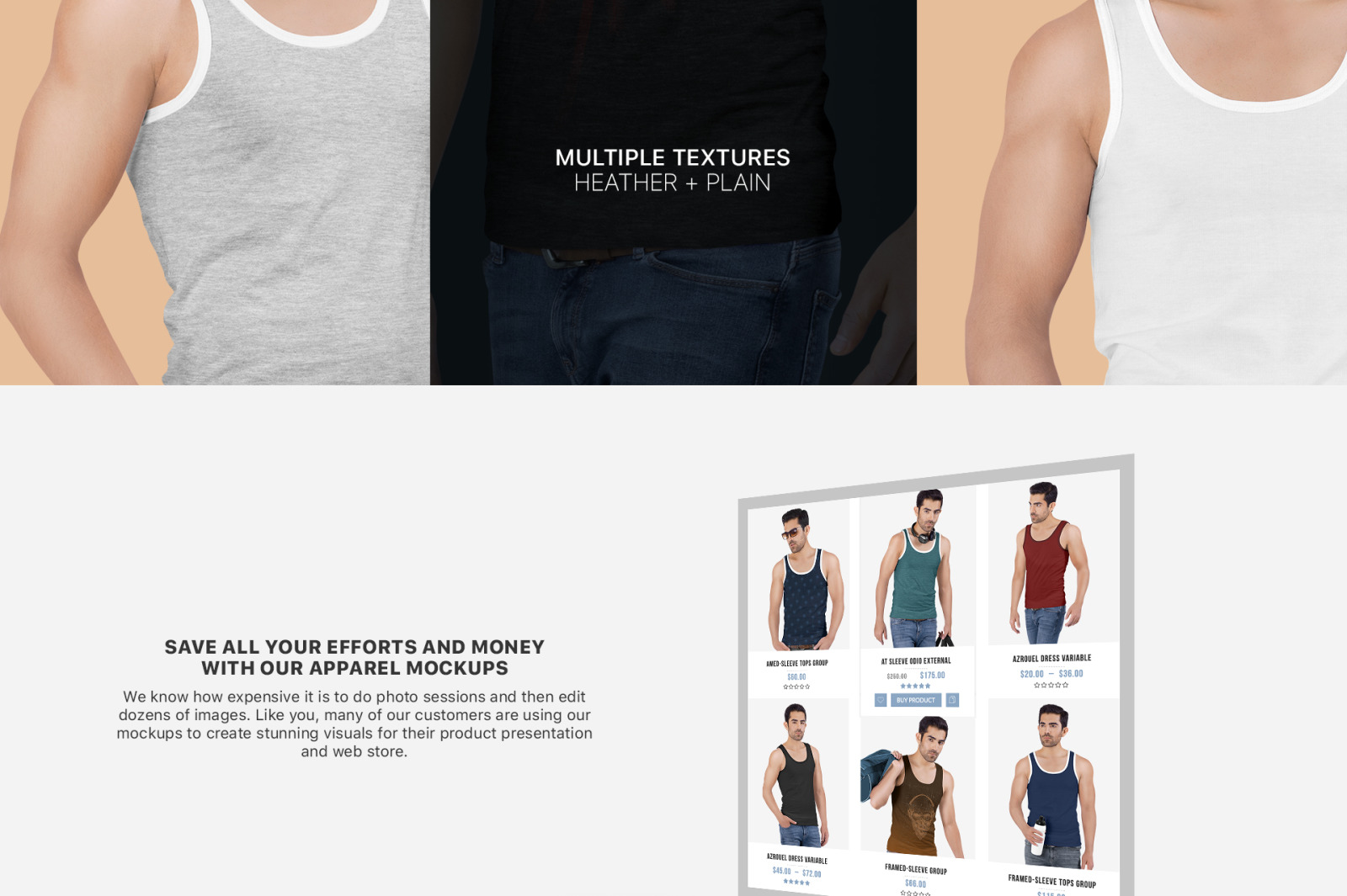 Download Men S Tank Top Mockup Set In Apparel Mockups On Yellow Images Creative Store PSD Mockup Templates