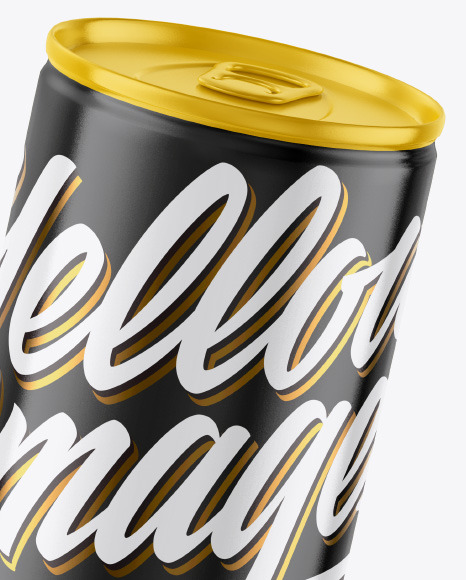Glossy Drink Can Mockup PSD #1