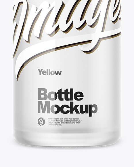 Frosted Bottle Mockup PSD #1