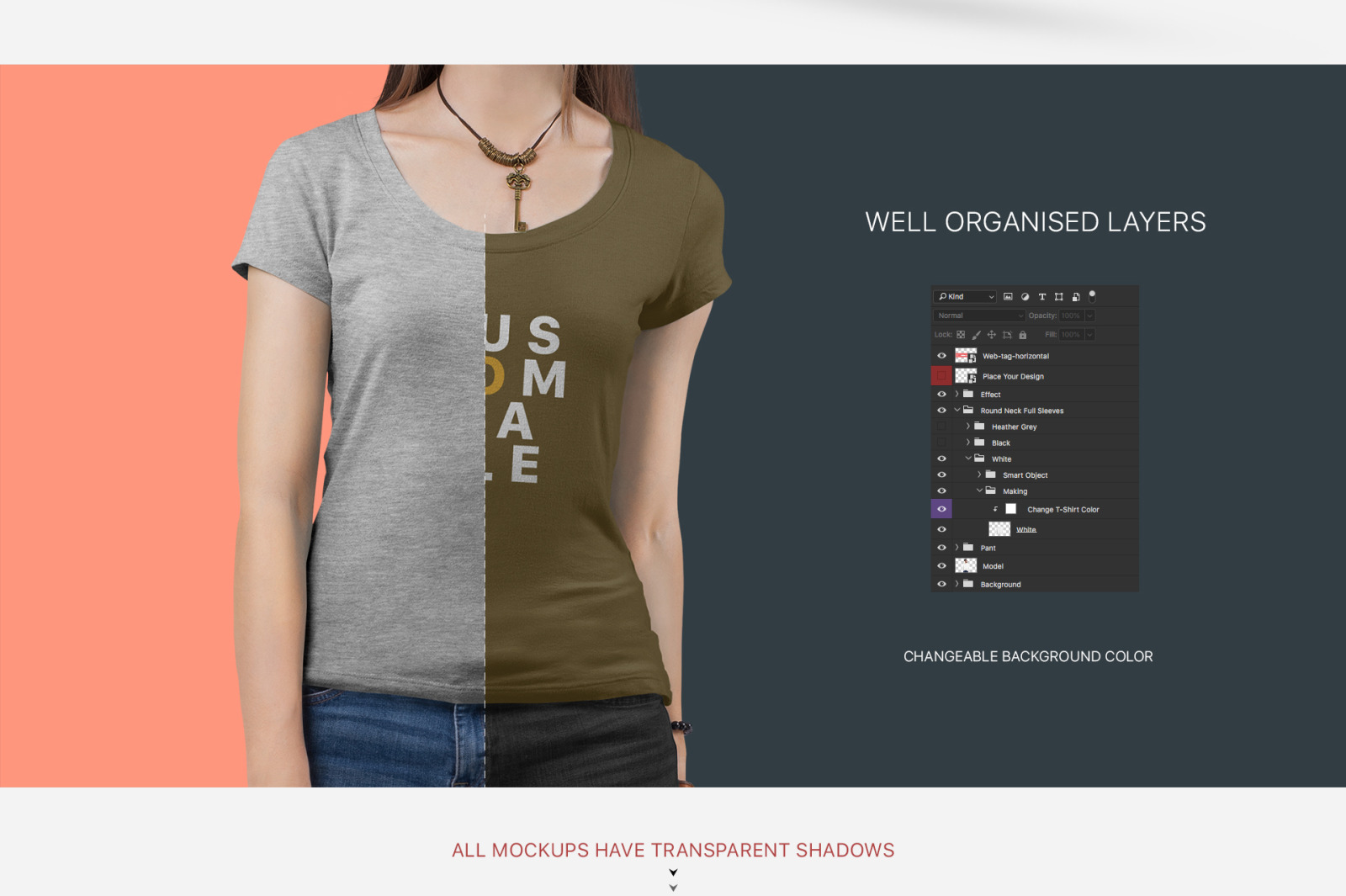 Download Women S Short Sleeve T Shirt Mockup Set In Apparel Mockups On Yellow Images Creative Store Yellowimages Mockups