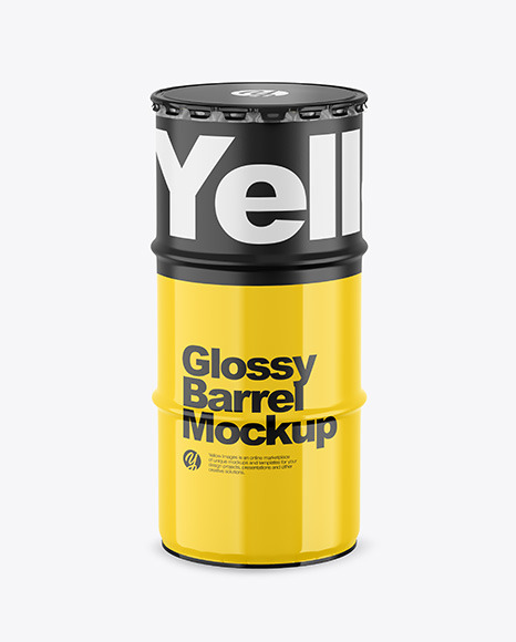 Glossy Barrel Mockup