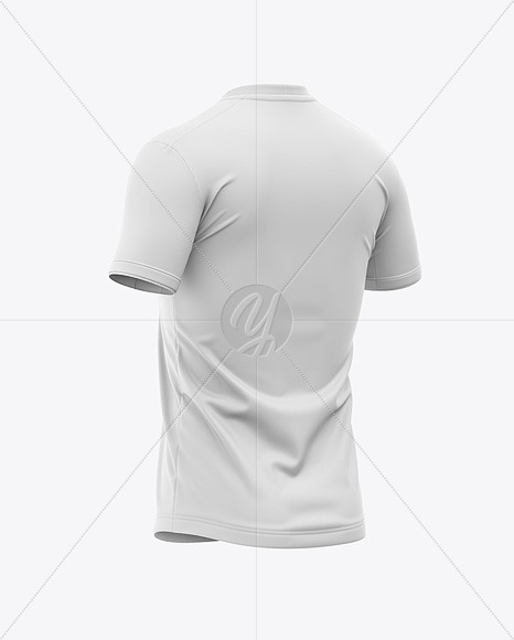 Download Men's Crew Neck Soccer Jersey Mockup - Back Half-Side View ...