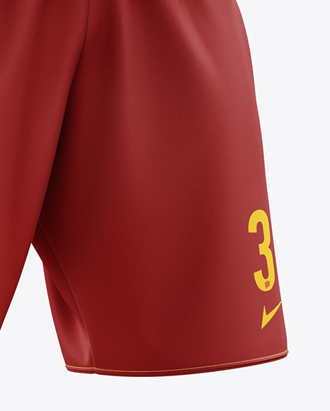 Men’s Full Soccer Kit with Lace-Up Jersey mockup (Hero Shot)