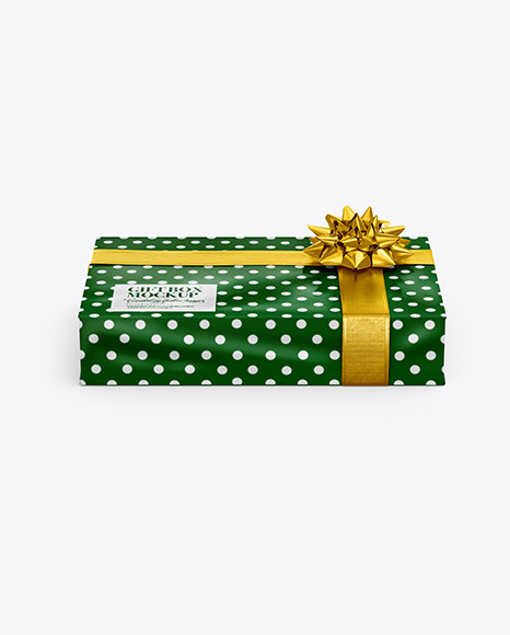 Download Glossy Gift Box Mockup In Box Mockups On Yellow Images Object Mockups