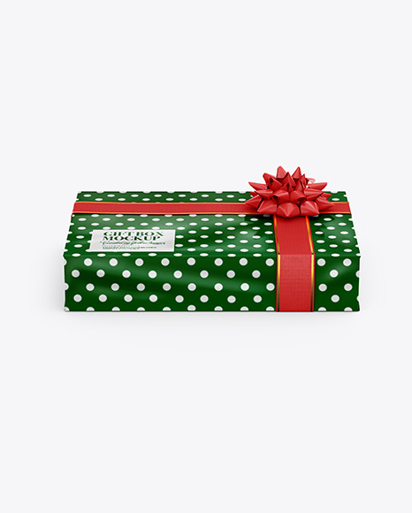 Download Glossy Gift Box Mockup In Box Mockups On Yellow Images Object Mockups