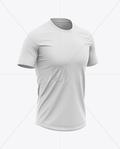 Crew Neck Soccer T Shirt Mockup Back View In Apparel Mockups On Yellow Images Object Mockups