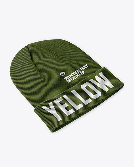 Winter Hat Mockup PSD #1