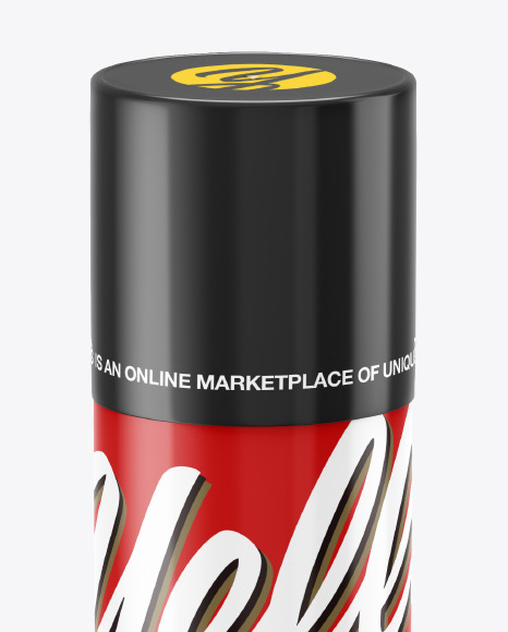 Glossy Spray Bottle Mockup PSD #2